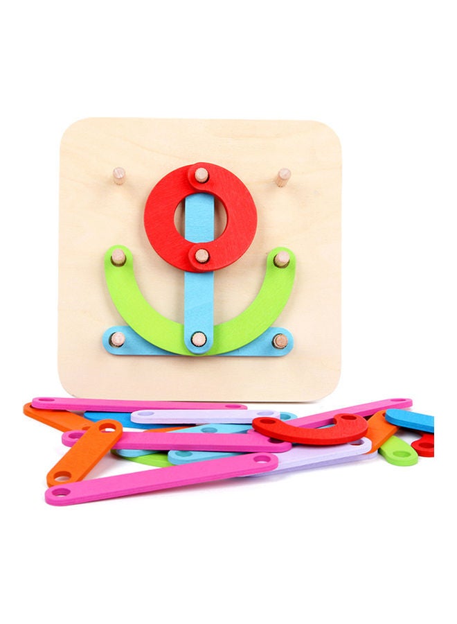 Wooden Letter Number Sorter Puzzle Pegboard - Image 3