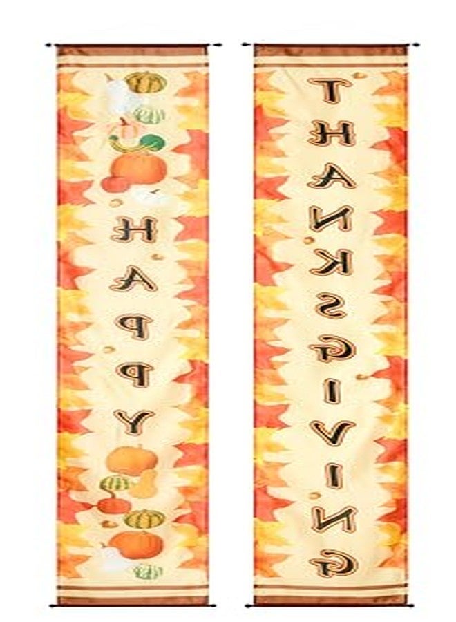 Rubies Rubie's 2-Piece Fabric Party Banner with Dowel, Thanksgiving, 84-Inches - Image 5