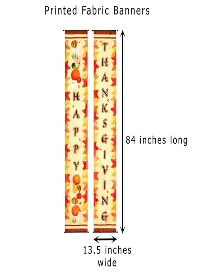 Rubies Rubie's 2-Piece Fabric Party Banner with Dowel, Thanksgiving, 84-Inches - Image 4