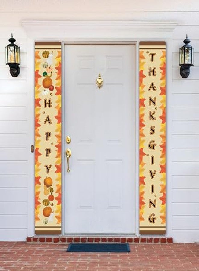 Rubies Rubie's 2-Piece Fabric Party Banner with Dowel, Thanksgiving, 84-Inches - Image 3