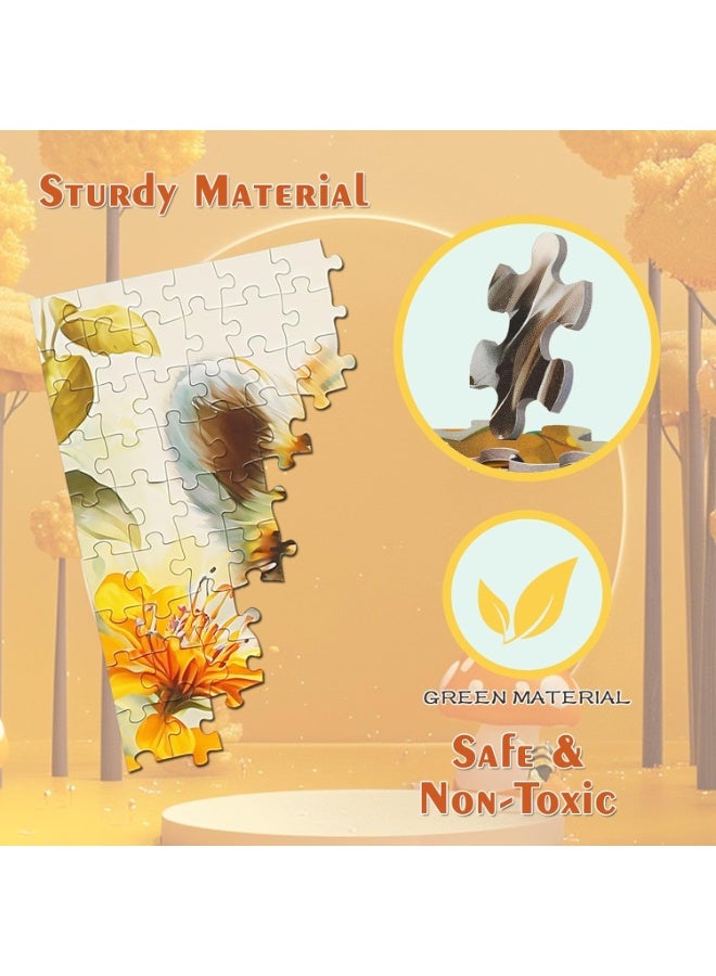 أحجية الصور المقطوعة "نمر" مكونة من 300 قطعة - أحجية فنية لقطة لطيفة للبالغين والمراهقين - الحجم 377 × 252 مم - Image 3