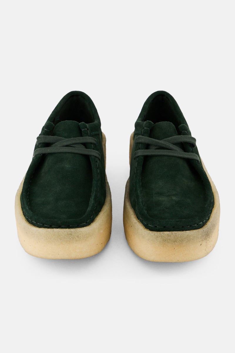 clarks أحذية كاجوال نسائية من نوع والابي بكعب قياسي، لون أخضر داكن - Image 3