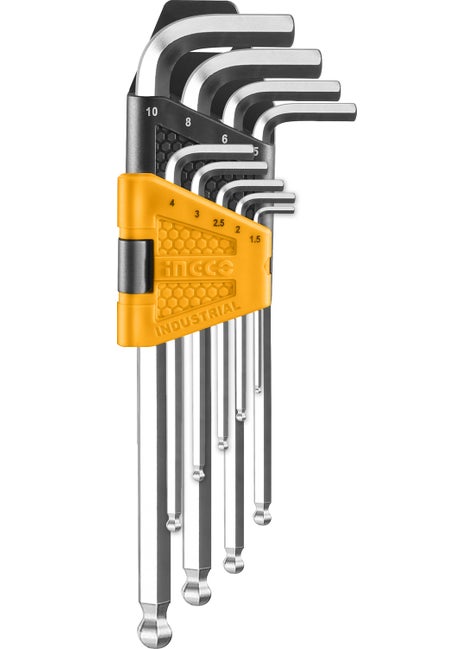 HHK12091 Hex Allen Set with Ball End Cr-V 9 Pieces
