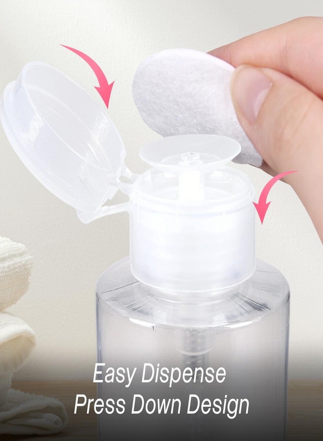 PANA 10oz. (Quantity: 2 Pieces) Liquid Push Down Pump Dispenser Empty Bottle with Flip Top Cap (Clear) - Image 4