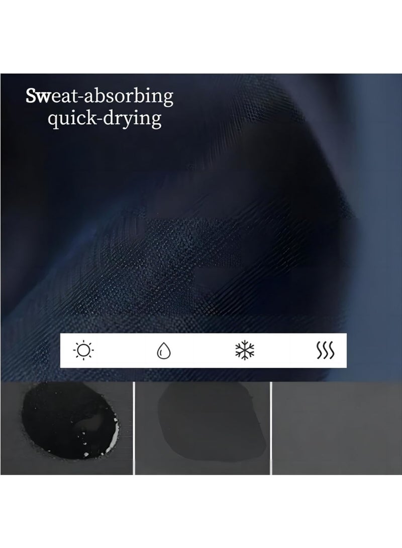 SOLARAE Winter Face Mask, 3 Pack Sun Protection Cycling Face Cover, Ski Mask Neck Gaiter Scarf, Quick Dry Breathable Neck Gaiter for Outdoor, Triangular Hanging Ear Mask Windproof Bandana, Black - Image 5