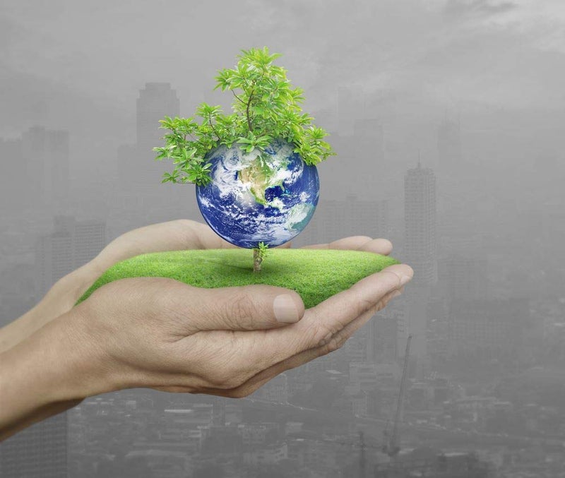 5 Ace Planet and tree in human M sticker poster|save earth|save nature|globar warming|size:12x18 inch|multicolor - Image 1