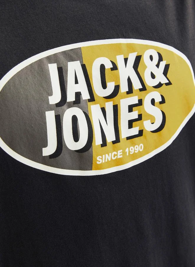 JACK & JONES Logo Print Crew Neck T-Shirt