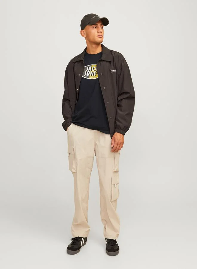 JACK & JONES Logo Print Crew Neck T-Shirt