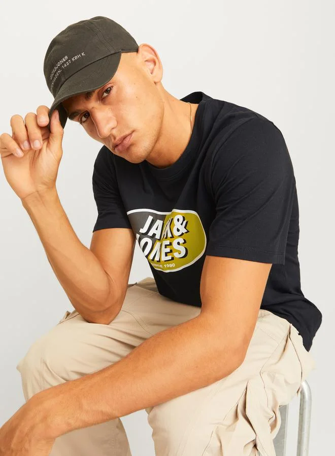JACK & JONES Logo Print Crew Neck T-Shirt