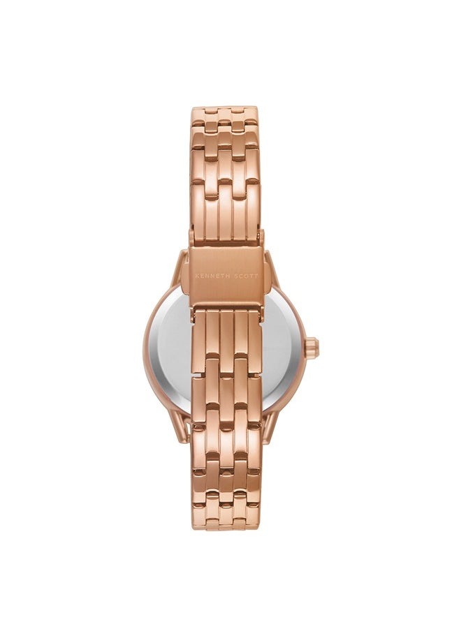 KENNETH SCOTT Women's Stainless Steel Analog Watch K23537-RBKMG - 32 mm  - Image 3