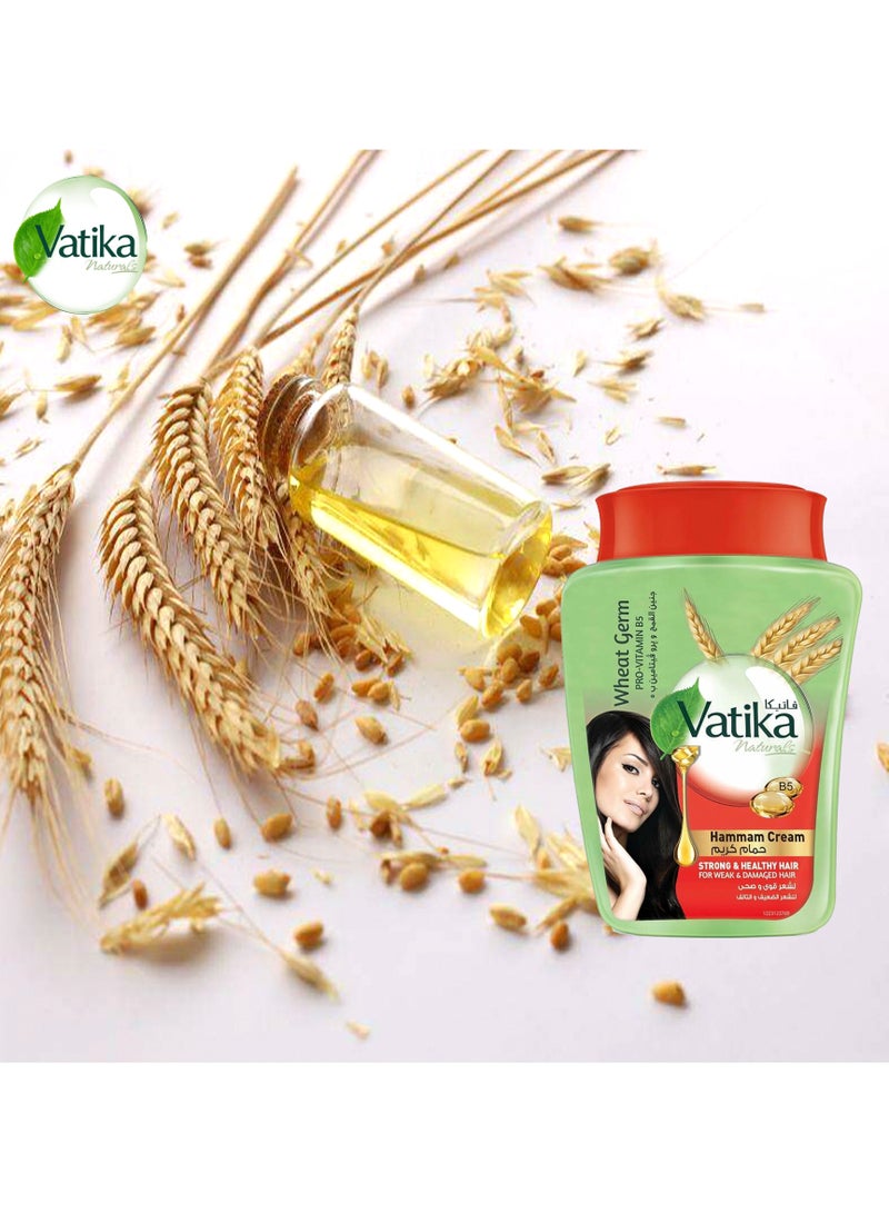 Vatika Naturals Hammam Cream Wheat Germ & Pro-Vitamin B5 450GM - Image 2