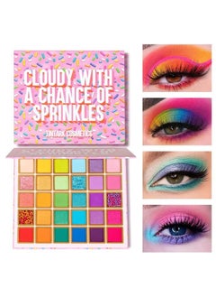 Tintark 30 Colors Makeup Eyeshadow Palette for Beauty & Matte Metallic Shimmer Pearl Glitter Eye Shadow Pallet & Rainbow Colorful Eye Makeup for Girls & Highly Pigment Eyeshadow Cosmetics  - Image 1