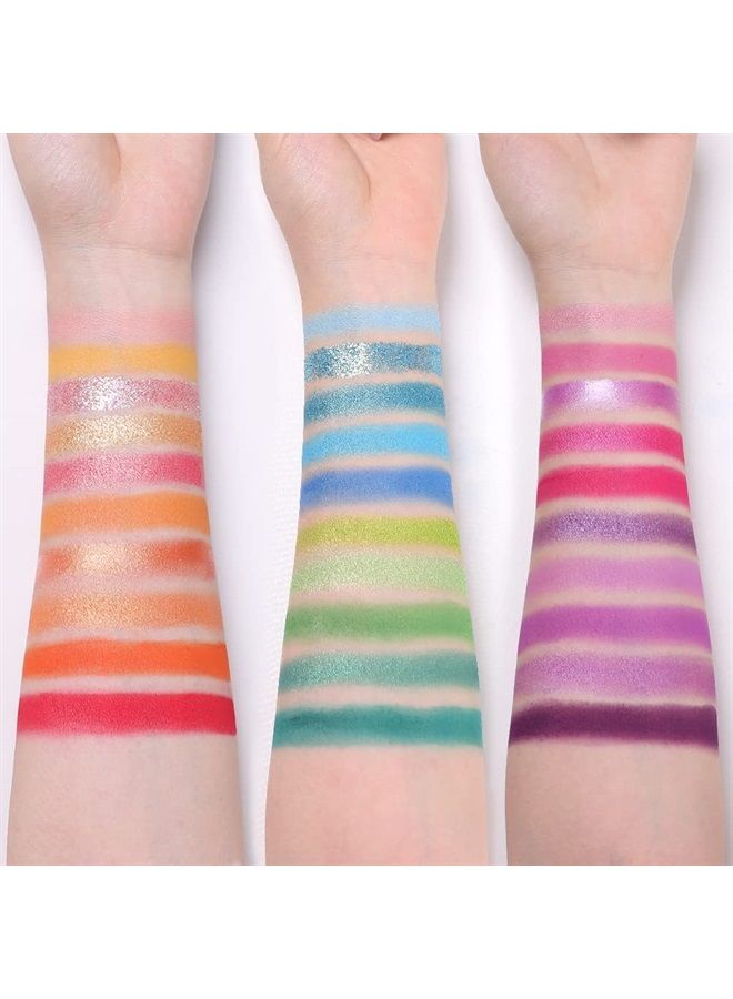 Tintark 30 Colors Makeup Eyeshadow Palette for Beauty & Matte Metallic Shimmer Pearl Glitter Eye Shadow Pallet & Rainbow Colorful Eye Makeup for Girls & Highly Pigment Eyeshadow Cosmetics - Image 3