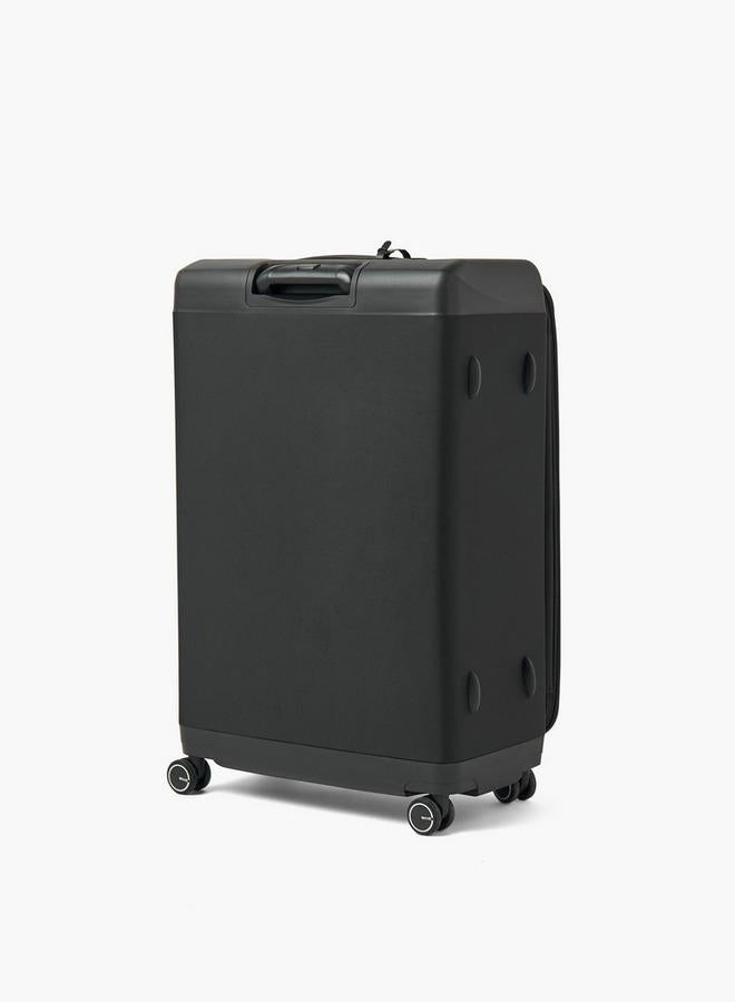 Wave Textured Softcase Luggage Trolley With Retractable Handle - 28 Inches Check-In Bag - Image 3