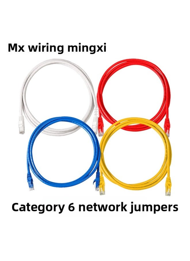 Generic - Mingxi Super Six Network Jumper High-speed Gigabit Non-shielded Pure Copper Computer Router Broadband Data Center Network-Color:Super Six Blue-Line Length:25 M - Image 1