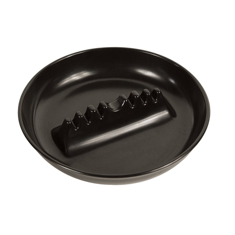 Fox Run 6121 Melamine Ash Tray, 6.75 x 6.75 x 1.25 inches, Black - Image 5