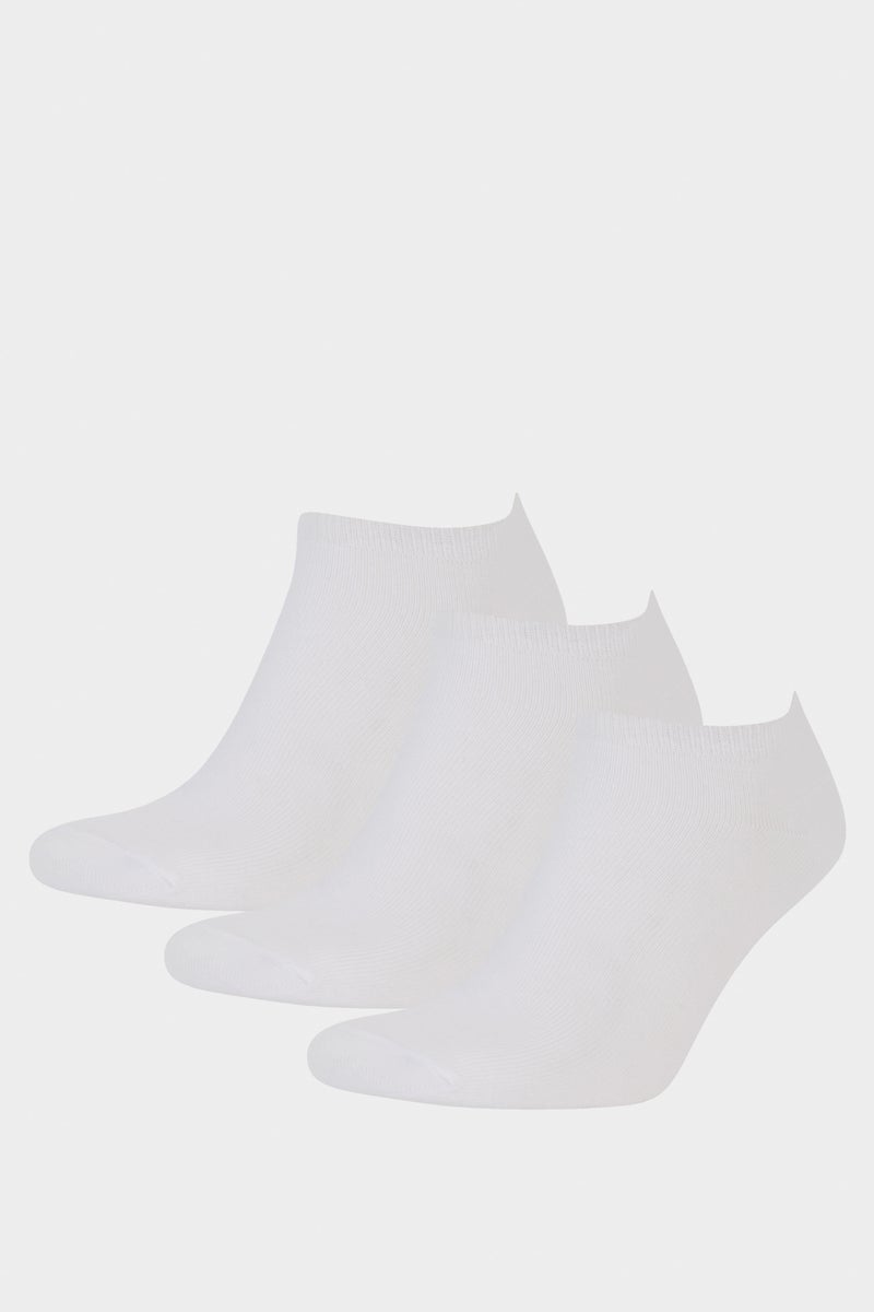 DeFacto White Woman 3 piece Short Socks Casual - Image 1