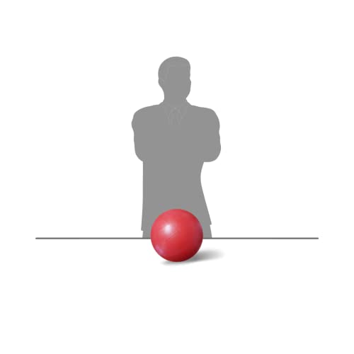 Jupiter Industries Inflatable Vinyl Handball for Pool, Beach & Garden|Perfect for Outdoor & Indoor Play|PVC Ball for Kids with 2 Inflating Pins|Size : 22cm (9 Inches)|Red Earth - Image 5
