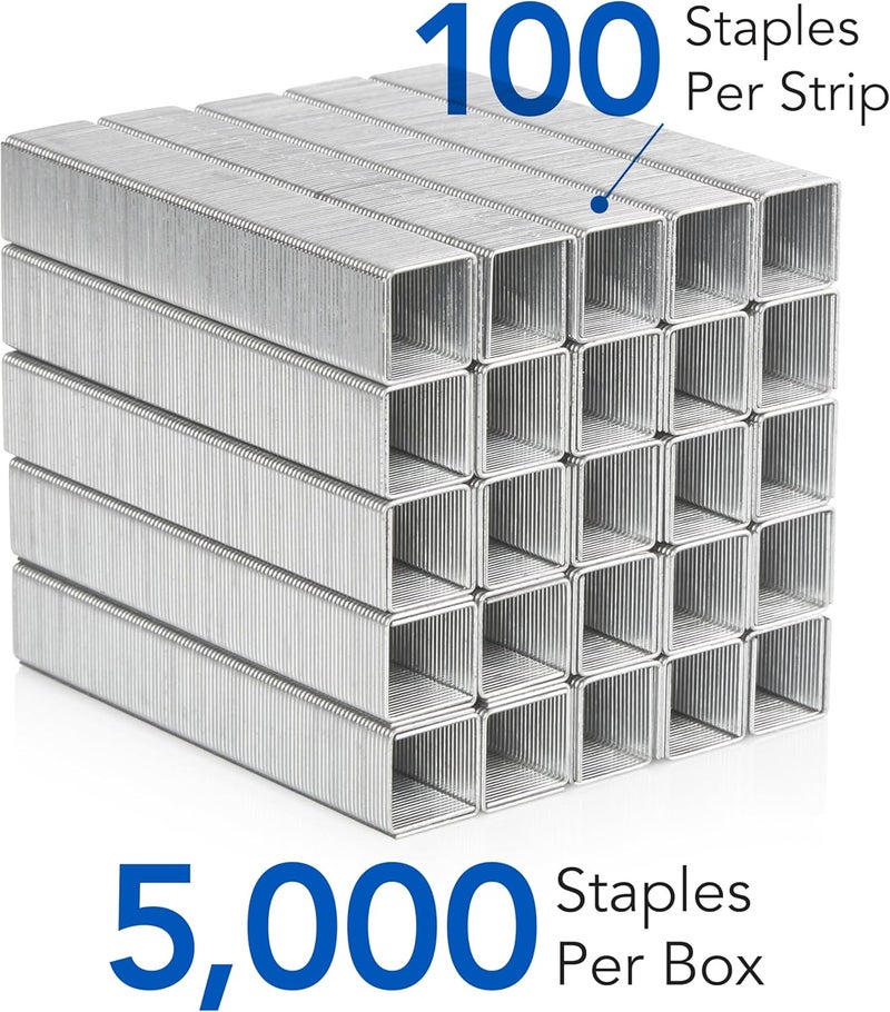 Swingline Staples, Heavy Duty for Desktop Staplers, 1/2" Length, 100/Strip, 5000/Box (79392) - Image 4
