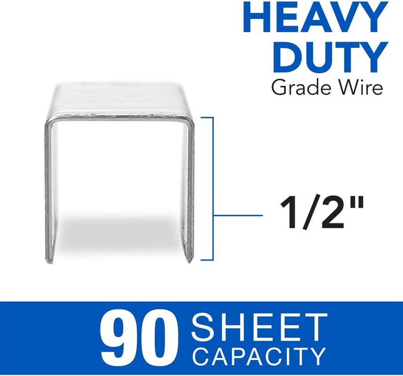 Swingline Staples, Heavy Duty for Desktop Staplers, 1/2" Length, 100/Strip, 5000/Box (79392) - Image 3