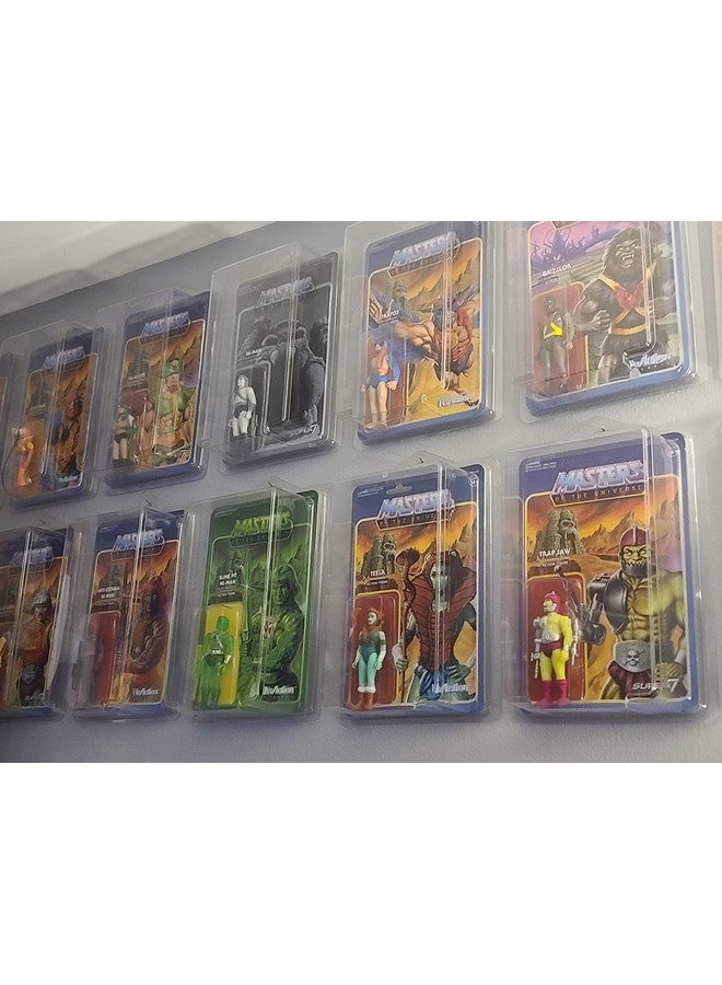 EVORETRO Action Figure Display Case Blister Type Compatible With 3.75In Figures Marvel Legends Star Wars Vintage Gijoe Masters Of The Universe Motu Figures Carded 0.35Mm Thick Clear Pet 25 Pack - Image 4