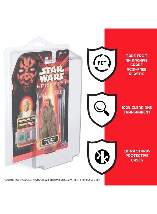 EVORETRO Action Figure Display Case Blister Type Compatible With 3.75In Figures Marvel Legends Star Wars Vintage Gijoe Masters Of The Universe Motu Figures Carded 0.35Mm Thick Clear Pet 25 Pack - Image 5