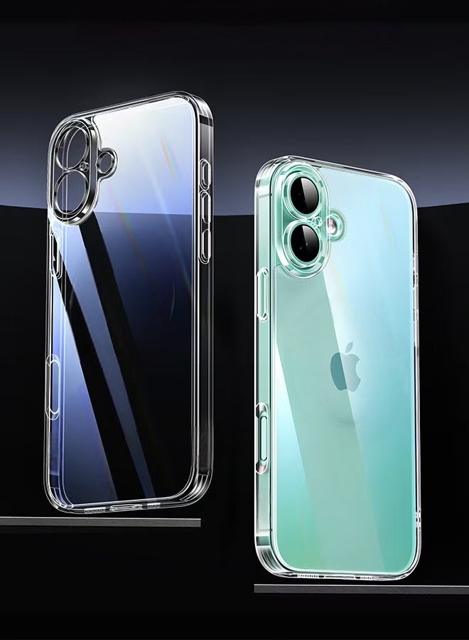 حافظة iPhone 17 مادة TPU ناعمة صديقة للبشرة لتأخير الاصفرار ، ومقاومة للسقوط ، ومقاومة للخدش ، غطاء واقي سهل التركيب وإلغاء التثبيت مقاوم للماء ، غطاء حافظة iPhone فائق النحافة - Image 1