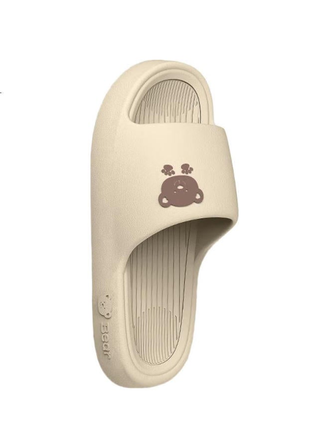 Scarecrow Couple Thick-Soled Bath Slippers For Men And Women Indoor And Outdoor Use Khaki 44-45 - Image 2