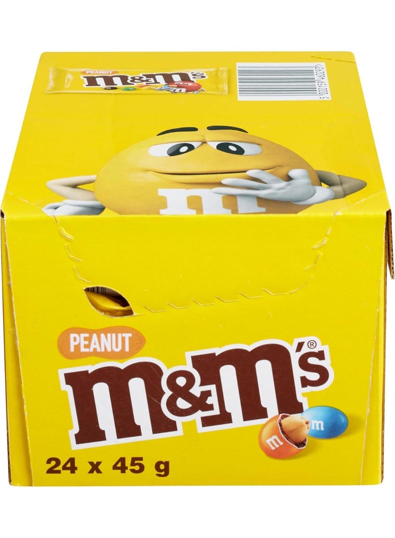 M&M'S Peanut Chocolate 45g x 24 (Pack of 24) - Image 1