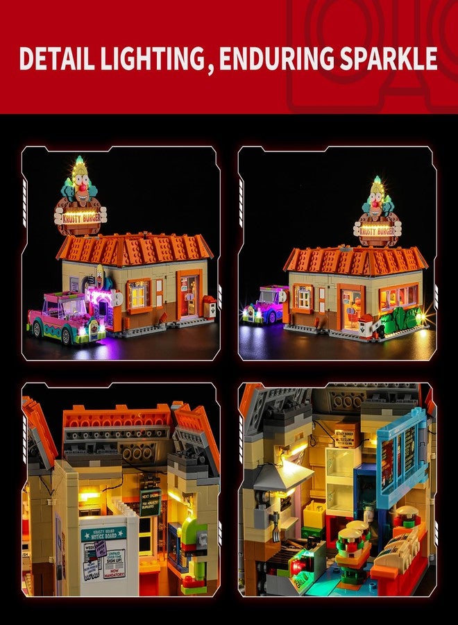 BRIKSMAX 2.0 Light Kit for Lego The Simpsons Krusty Burger - Innovative Led Lighting Compatible with Lego Icons 10352 - Image 3