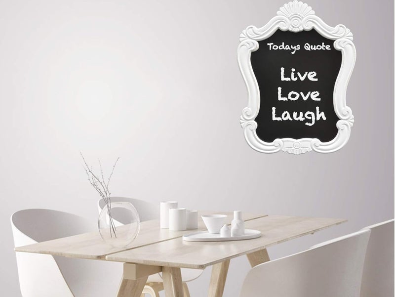 Creative Picture Frames 16" x 20.5" Venice Shabby Chic Vintage White Distressed Wall Mounted Chalkboard Sign - Image 5
