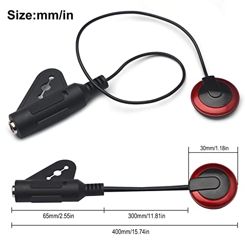 SAPHUE 2Pcs Contact Microphone Piezo Pickup for guitar Mandolin Ukulele Violin Banjo - Image 4