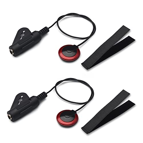 SAPHUE 2Pcs Contact Microphone Piezo Pickup for guitar Mandolin Ukulele Violin Banjo - Image 1