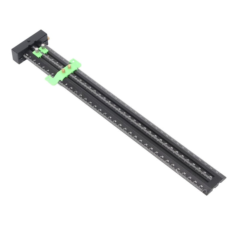 Green T Type Scribing Ruler 16CM Aluminum Alloy T Square Multifunctional Drafting Tool - Image 1