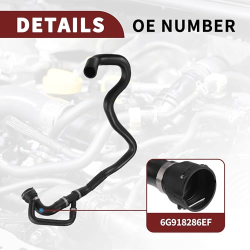 TUCKBOLD Radiator Coolant Hose for Ford Galaxy 2006-2015 High Sealing No.6G918286EF | Upper Engine HVAC Heater Hose for Ford Mondeo 2007-2015 for Ford S-Max 2006-2014 1 Pcs - Image 5