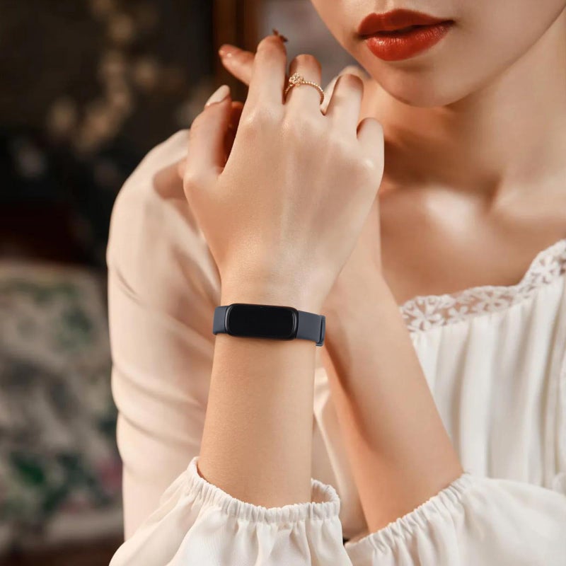 Meliya for Fitbit Inspire 3 Bands Women Men, Soft Silicone Adjustable Wristband Replacement Sport Straps Compatible with Fitbit Inspire 3 Fitness Tracker (Midnight) - Image 5