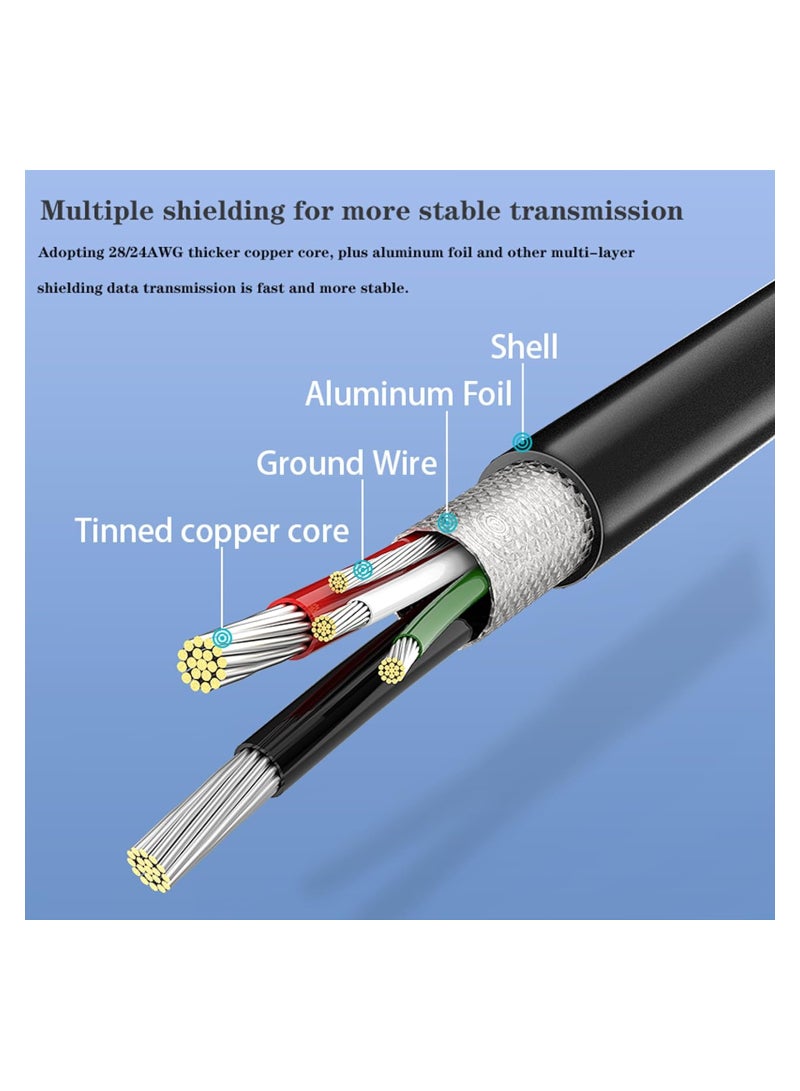 SYOSI External Sound Card, USB Audio Adapter for PC Windows, Mac, Linux, Laptops, Desktops, Stereo Sound Card with 3.5mm Interface & USB Interface, Volume Control, Plug & Play, Easy Operation (10-in-1) - Image 3