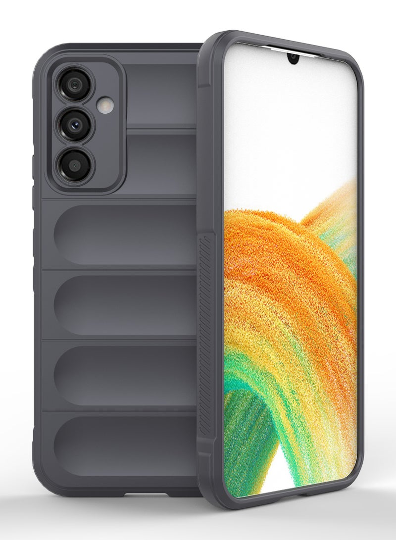 UNBLACK Compatible With Samsung Galaxy A34 Magic Case Back Cover (Dark Grey)