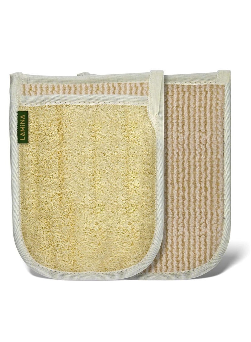 Lamina Natural Exfoliating Glove: The perfect bath loofah that combines effectiveness and luxury to provide superior body care and give your skin the freshness it needs. - Image 1