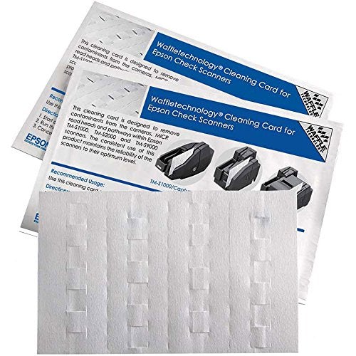 Waffletechnology Cleaning Card for Epson CaptureOne™ Check Scanner (15 Cards) - Image 1