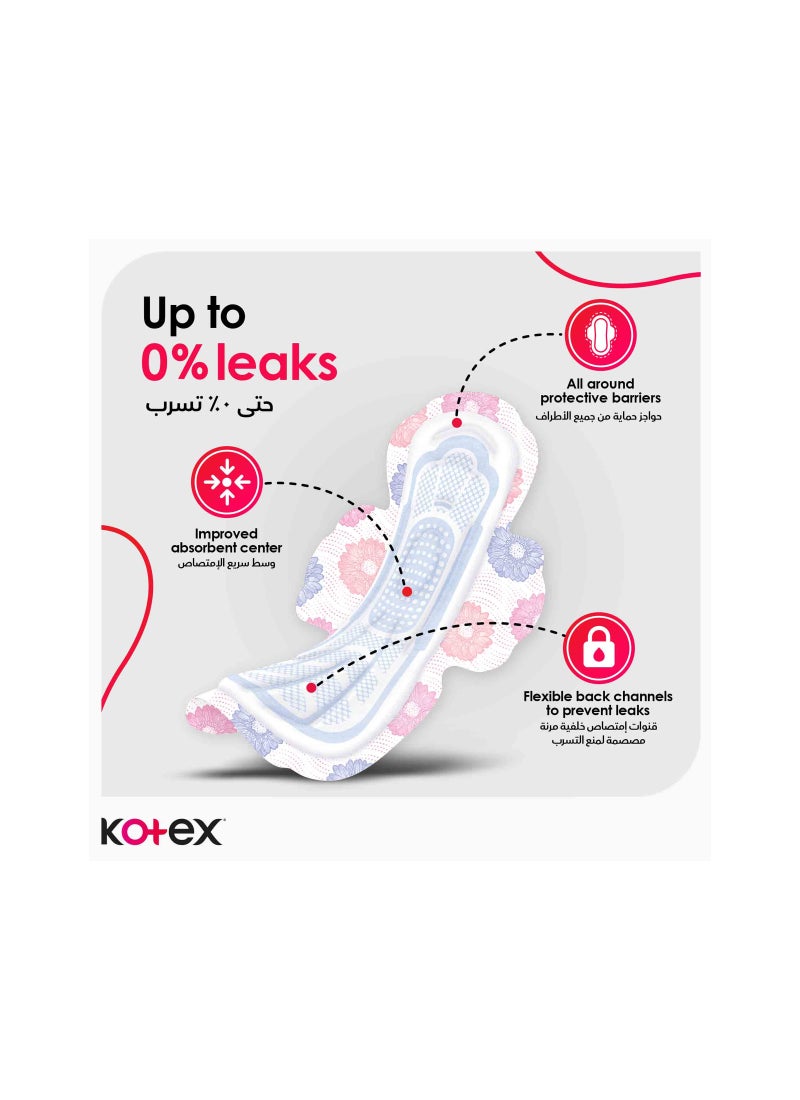 Kotex Maxi Protect 100% Cotton Natural Pads for Heavy Flow With Wings 50 Pcs - Image 4