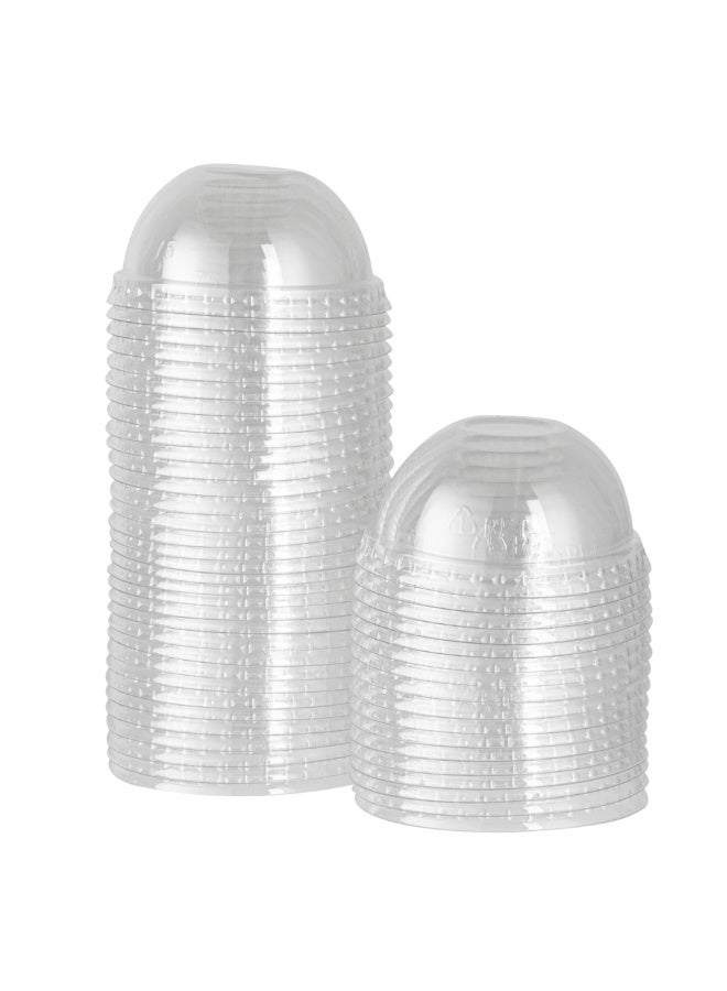 Restaurantware LIDS ONLY: Dome-Shaped Lids, 200 Transparent Plastic Lids For 3 Ounce Coppetta To Go Cups - Cups Sold Separately, Disposable, Clear Plastic Dessert Cups Lids, For Dessert Takeaways - Image 1