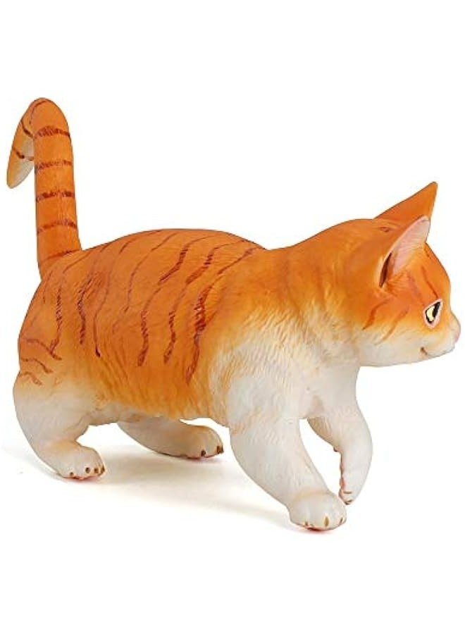 Orange Cat Animal Figure Toy for Family Party Supplies and Desktop Decoration for Kids 5-8 Years Old  - Image 2