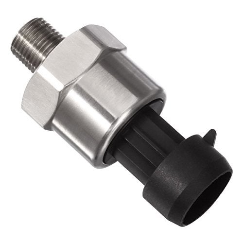 AUTEX 200 Psi Pressure Transducer Sender Sensor with Connector Harness 1/8”-27 NPT Thread Stainless Steel Fuel Pressure Sensors Compatible with Oil Fuel Air Water Diesel Gas - Image 4