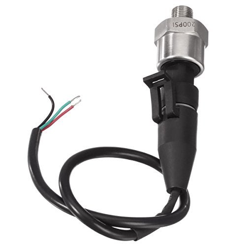 AUTEX 200 Psi Pressure Transducer Sender Sensor with Connector Harness 1/8”-27 NPT Thread Stainless Steel Fuel Pressure Sensors Compatible with Oil Fuel Air Water Diesel Gas - Image 5