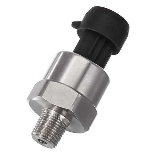 AUTEX 200 Psi Pressure Transducer Sender Sensor with Connector Harness 1/8”-27 NPT Thread Stainless Steel Fuel Pressure Sensors Compatible with Oil Fuel Air Water Diesel Gas - Image 3