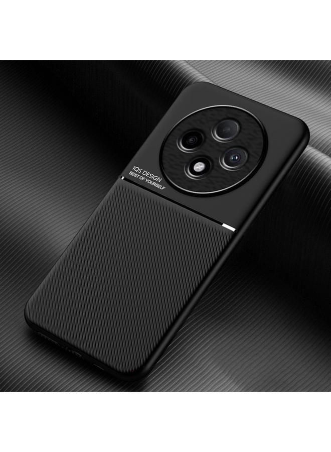 S-TOP Case For OPPO Reno12 F 5G Classic Tilt Strip Grain Magnetic PC Hybrid TPU Phone Case - Image 1