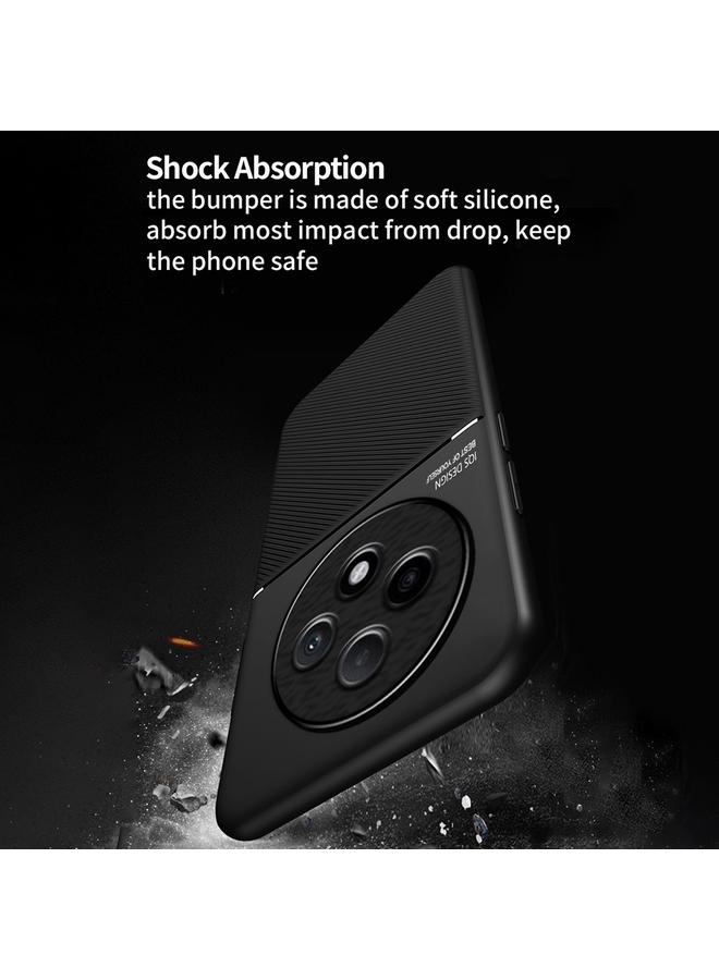 S-TOP Case For OPPO Reno12 F 5G Classic Tilt Strip Grain Magnetic PC Hybrid TPU Phone Case - Image 5