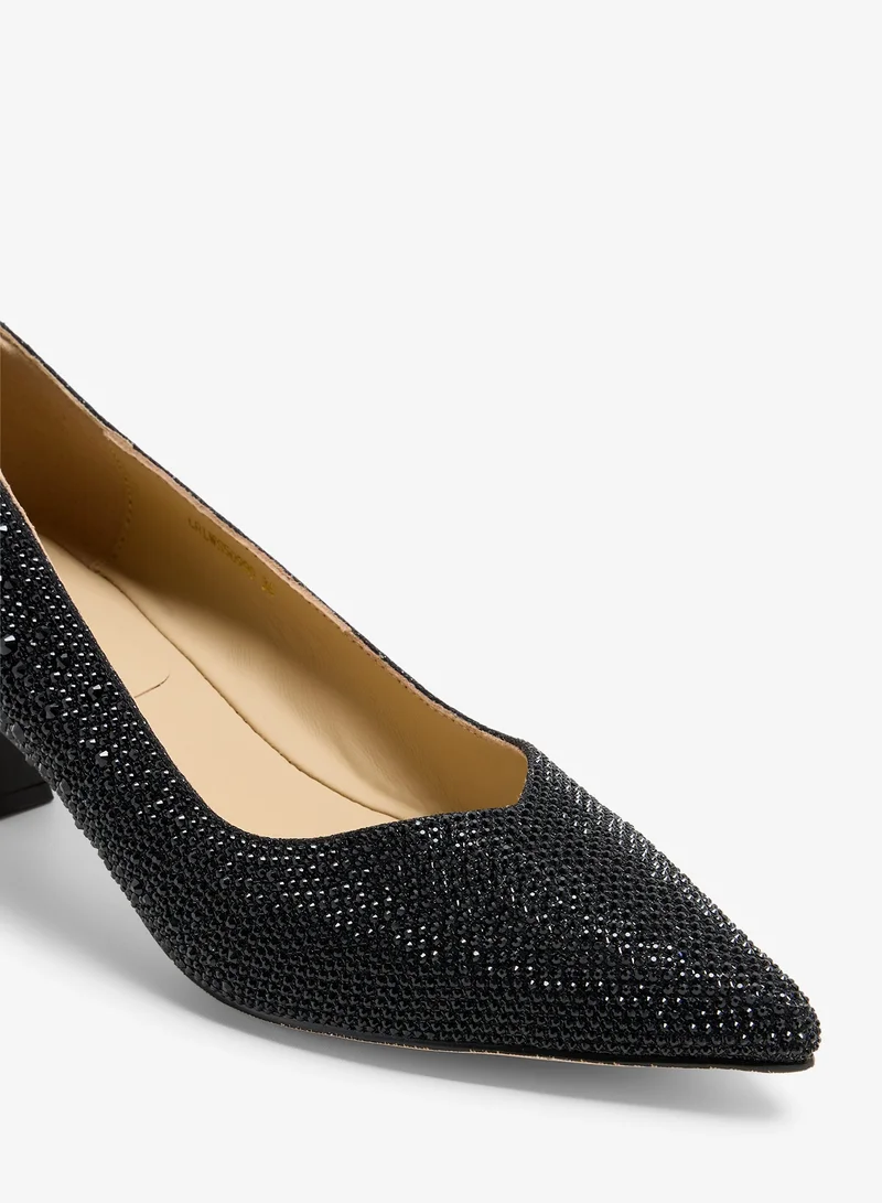 Lorianne  Sasanda - Crystal  pumps for Women | Best Price UAE