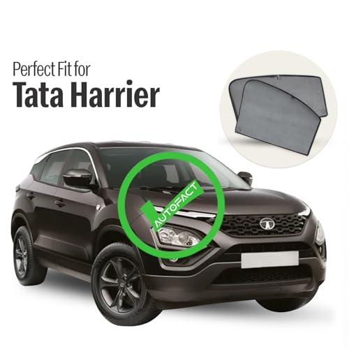 Autofact Car Sunshades for Tata Harrier, UV Protection, Useful Car Accessories, Custom fit Sun Shades for Side Windows, Set of 6 - Image 2